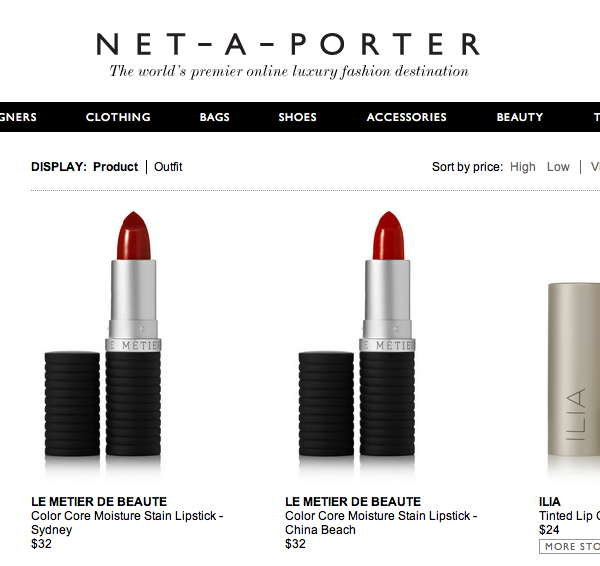 Net-a-Porter beauty site