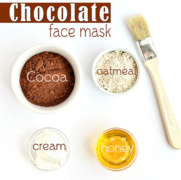 All Natural DIY Chocolate Face Mask from TidyMom for GourmandeintheKitchen.com