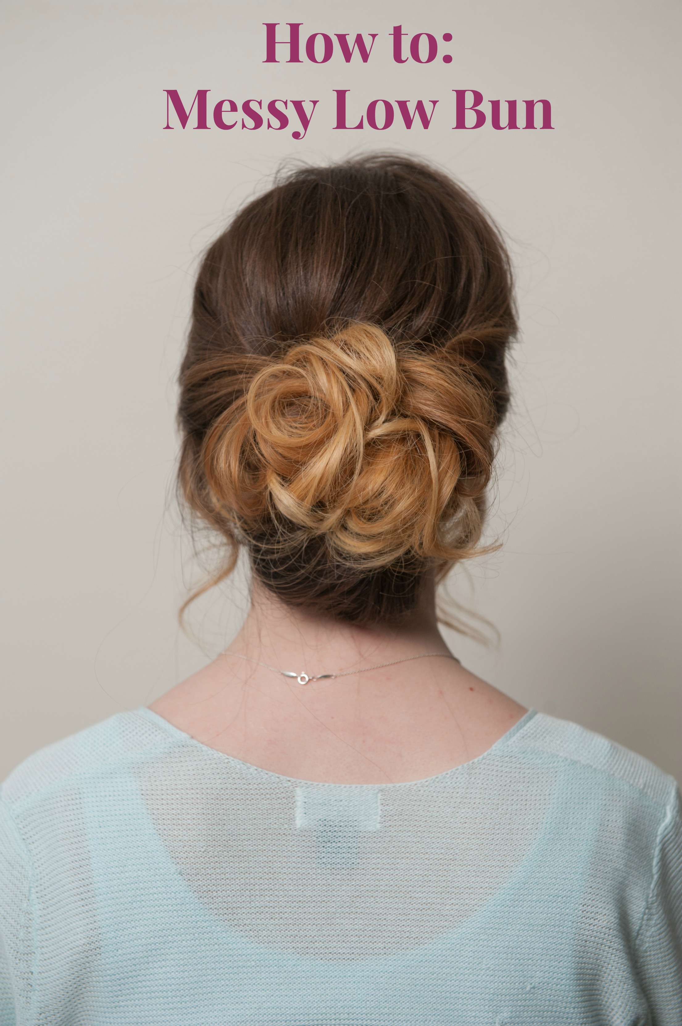 Hair how-to: Chic Messy Low Bun Tutorial | The Beauty Minimalist