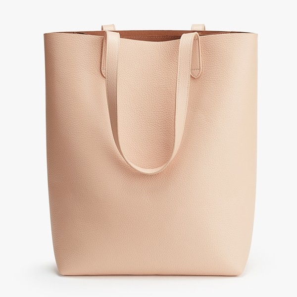 The Best Leather Tote Bags from Madewell, Cuyana and Everlane featured by top DC fashion blogger, The Beauty Minimalist: Cuyana Tall Tote