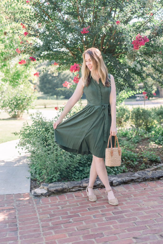 Politics of Pretty blogger Kara Ferguson wearing Gal Meets Glam Collection dress