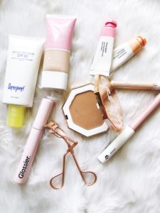 Current Summer Makeup Routine featuring Glossier, Covergirl Skin Milk and creamy bronzer from Fenty Beauty
