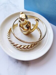 Mejuri Gold Vermeil Bangle and Croissant Dome Cuff
