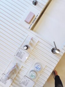 Glossier DC features a wet bar to test Glossier skincare and body products